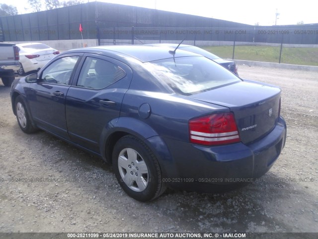 1B3LC46K68N647331 - 2008 DODGE AVENGER SE BLUE photo 3