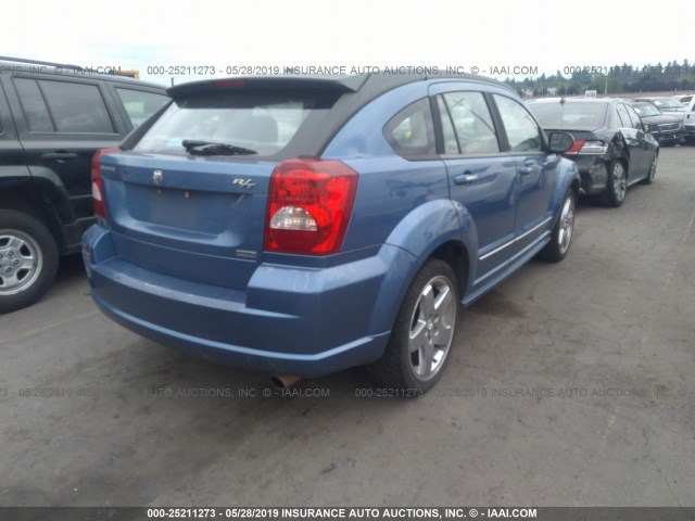 1B3HE78K27D534091 - 2007 DODGE CALIBER R/T BLUE photo 4