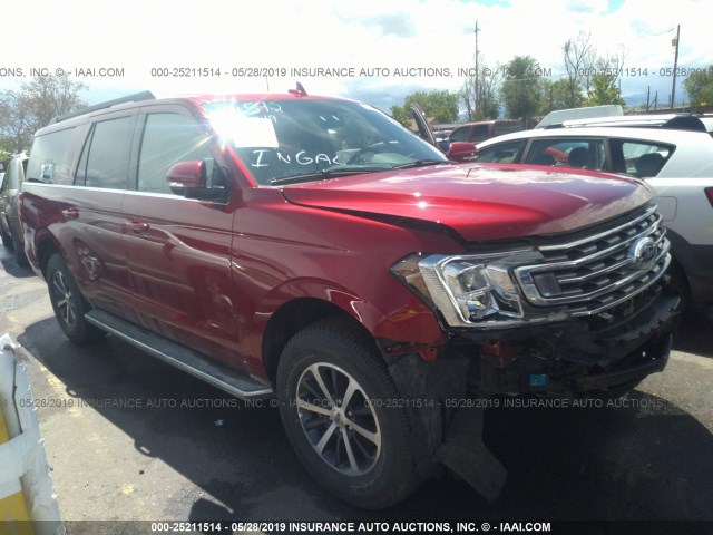 1FMJK1JT0KEA29495 - 2019 FORD EXPEDITION MAX XLT RED photo 1