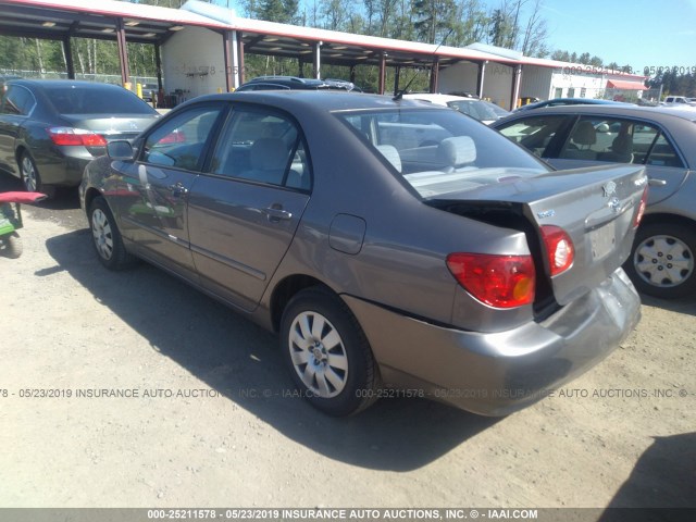 1NXBR32E64Z285287 - 2004 TOYOTA COROLLA CE/LE/S GRAY photo 3