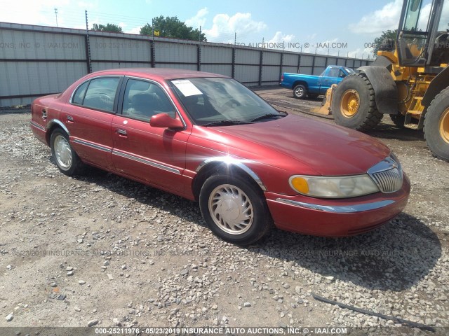 1LNFM97V0WY628201 - 1998 LINCOLN CONTINENTAL  RED photo 1