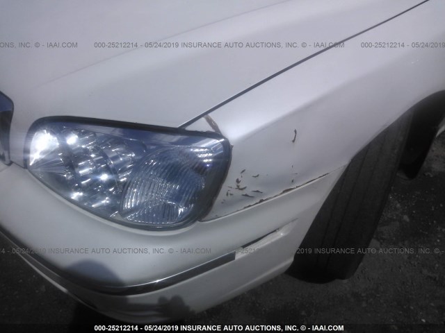 KMHFU45E44A288742 - 2004 HYUNDAI XG 350 WHITE photo 6