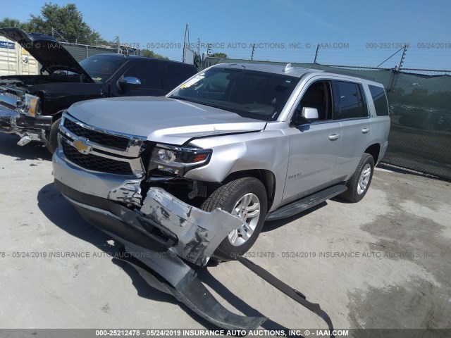 1GNSCBKC3JR243664 - 2018 CHEVROLET TAHOE C1500 LT RED photo 2