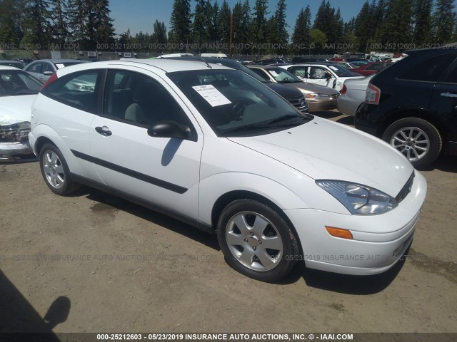 3FAFP31391R242776 - 2001 FORD FOCUS ZX3 WHITE photo 1