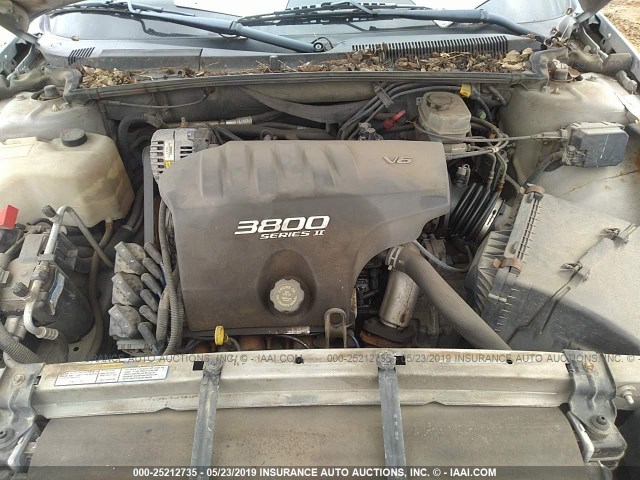 1G2HX54K2Y4284361 - 2000 PONTIAC BONNEVILLE SE SILVER photo 10