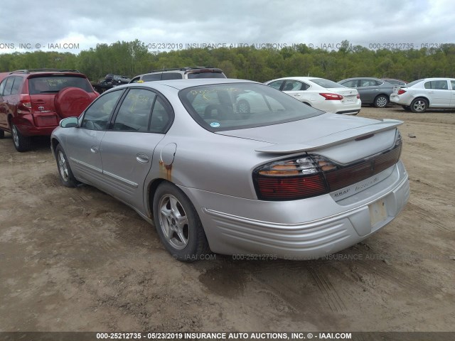 1G2HX54K2Y4284361 - 2000 PONTIAC BONNEVILLE SE SILVER photo 3