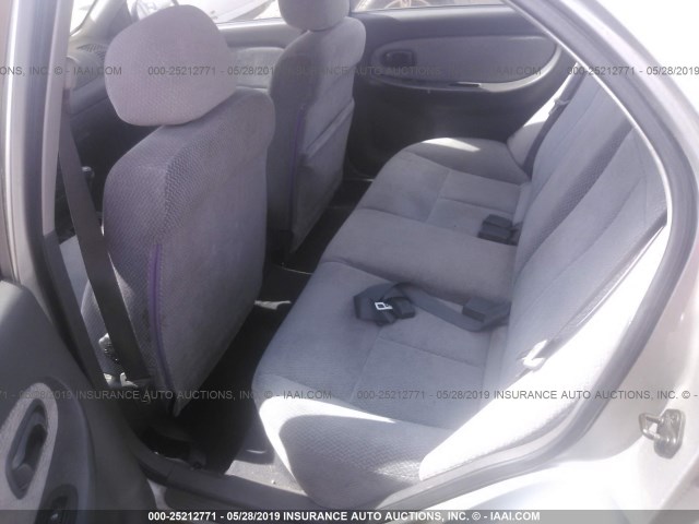 KNAFB121035256353 - 2003 KIA SPECTRA LS SILVER photo 8