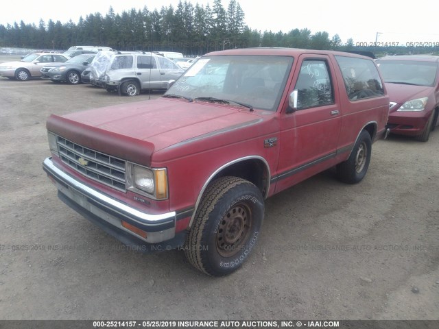 1G8CT18B8F0208520 - 1985 CHEVROLET BLAZER S10 RED photo 2