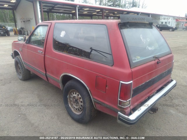 1G8CT18B8F0208520 - 1985 CHEVROLET BLAZER S10 RED photo 3