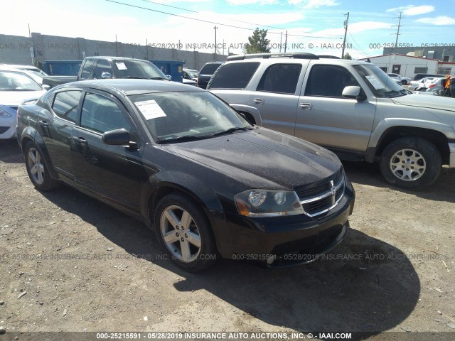 1B3LC76MX8N105166 - 2008 DODGE AVENGER R/T BLACK photo 1