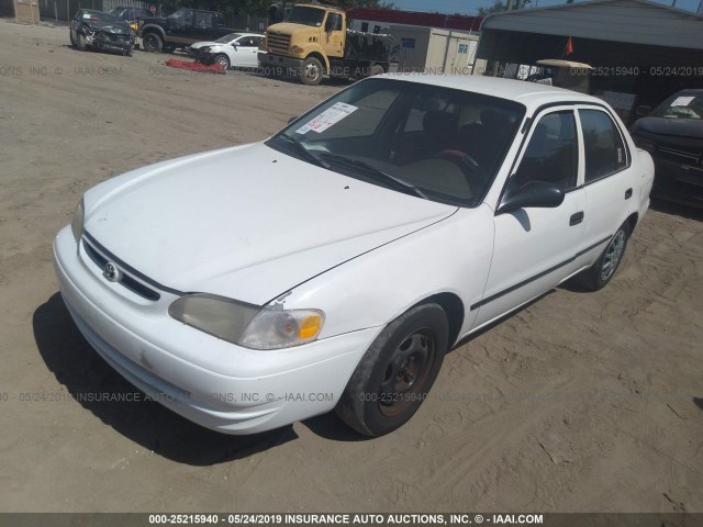 1NXBR12E1XZ254408 - 1999 TOYOTA COROLLA VE/CE/LE WHITE photo 2