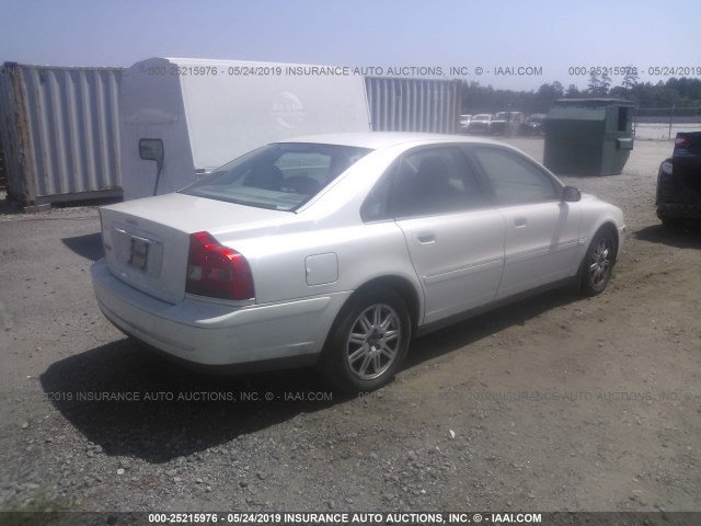 YV1TS592X51405996 - 2005 VOLVO S80 2.5T WHITE photo 4