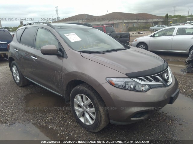 JN8AZ1MW9CW231130 - 2012 NISSAN MURANO S/SL/LE BROWN photo 1