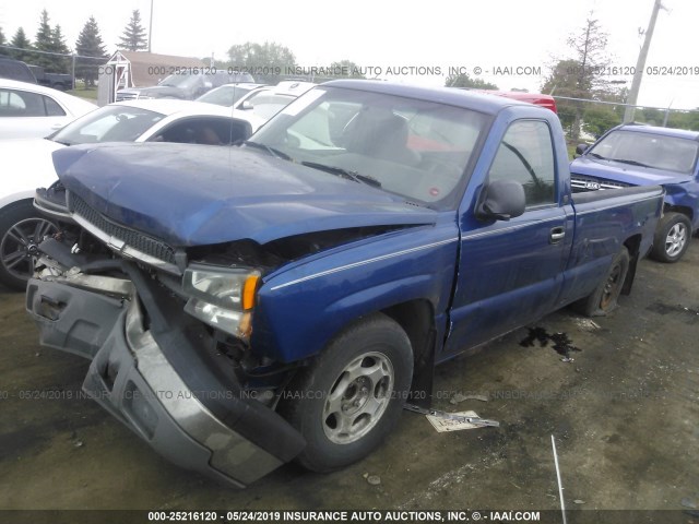 1GCEC14X73Z242682 - 2003 CHEVROLET SILVERADO C1500 BLUE photo 2