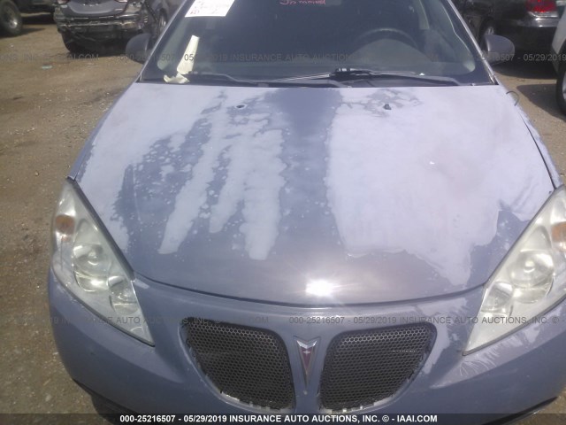 1G2ZF57B084286385 - 2008 PONTIAC G6 VALUE LEADER/BASE BLUE photo 6