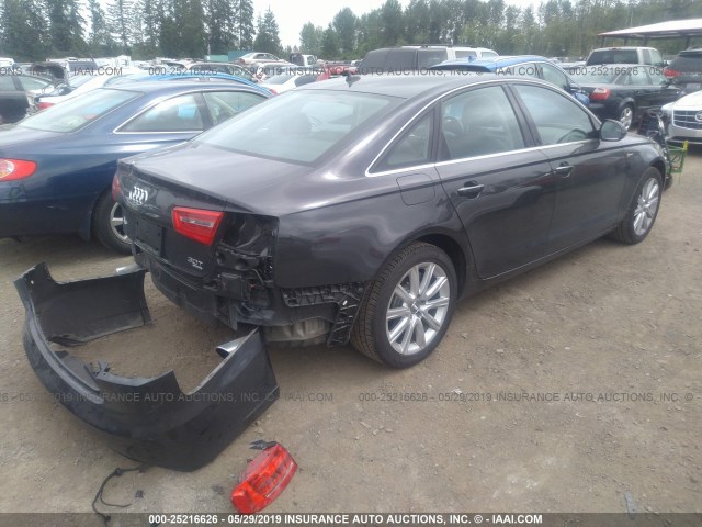 WAUFGAFC7EN114596 - 2014 AUDI A6 PREMIUM PLUS GRAY photo 4