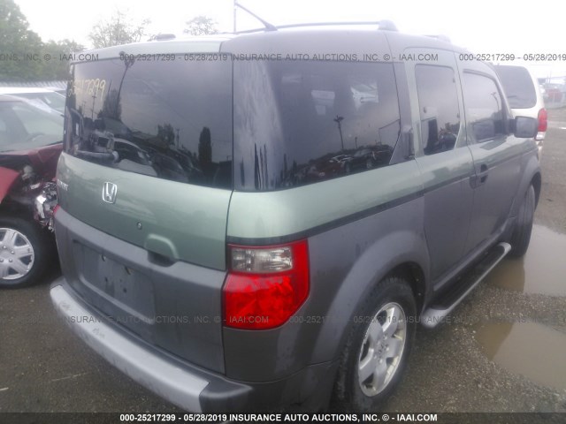 5J6YH18593L019452 - 2003 HONDA ELEMENT EX GREEN photo 4