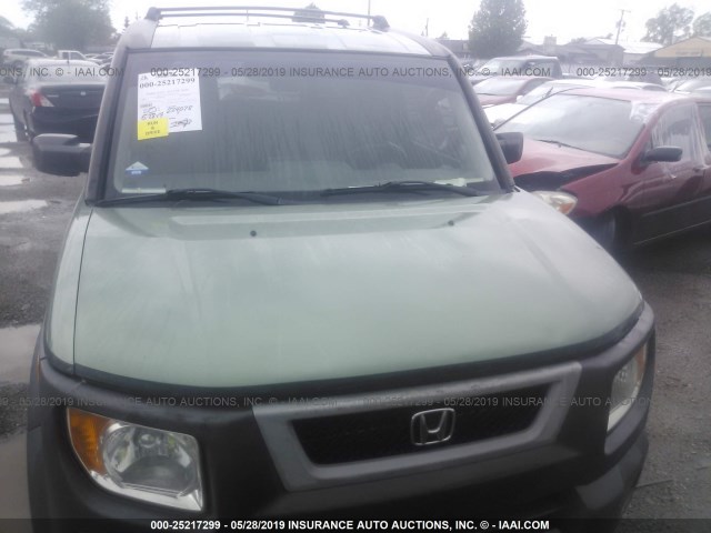 5J6YH18593L019452 - 2003 HONDA ELEMENT EX GREEN photo 6