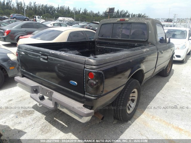 1FTCR10AXVUB14007 - 1997 FORD RANGER BLACK photo 4