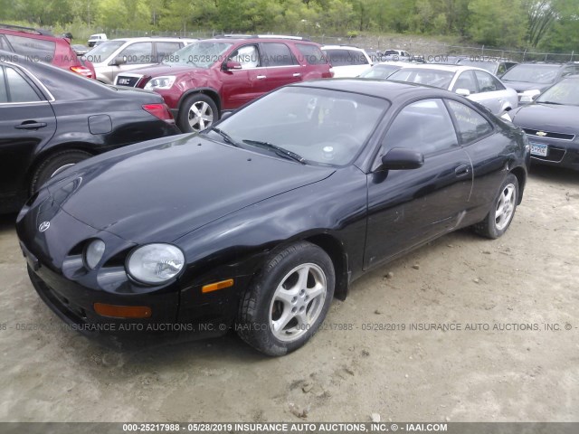 JT2ST07NXR0015547 - 1994 TOYOTA CELICA GT BLACK photo 2