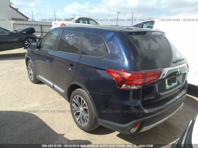 JA4AZ3A30JZ056810 - 2018 MITSUBISHI OUTLANDER SE/SEL BLUE photo 3