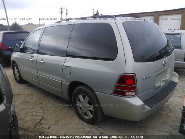 2MRDA20204BJ13489 - 2004 MERCURY MONTEREY BEIGE photo 3