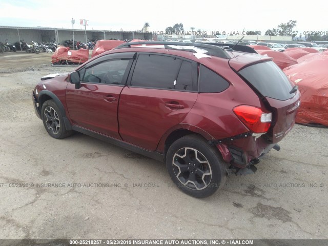 JF2GPACC3D1856674 - 2013 SUBARU XV CROSSTREK 2.0 PREMIUM MAROON photo 3