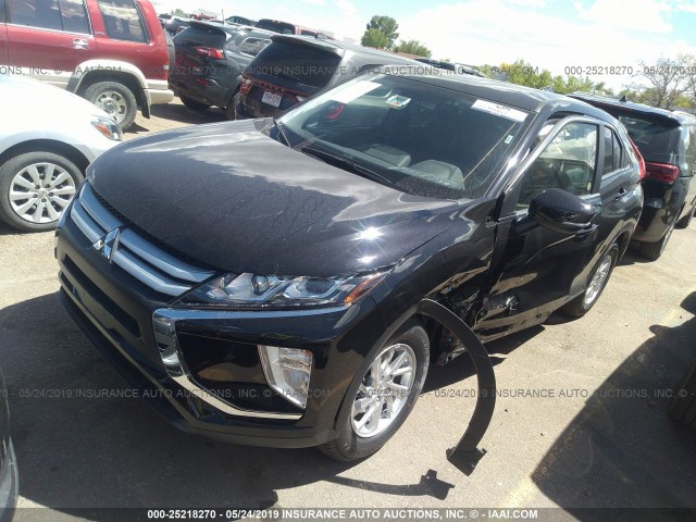 JA4AT3AA2KZ038665 - 2019 MITSUBISHI ECLIPSE CROSS ES BLACK photo 2