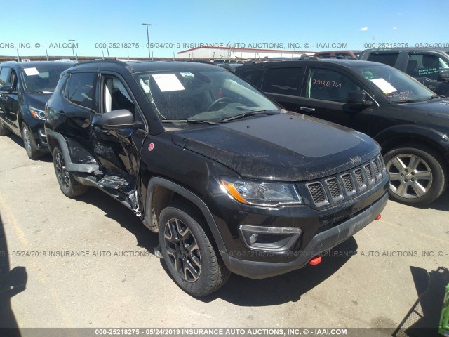 3C4NJDDB6KT660488 - 2019 JEEP COMPASS TRAILHAWK BLACK photo 1