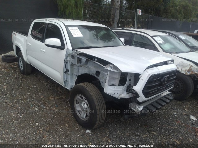 3TMCZ5AN7JM142208 - 2018 TOYOTA TACOMA DBL CAB/SR/TRDSPT/OR/PRO WHITE photo 1