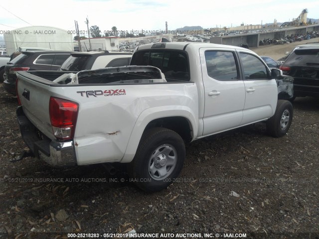 3TMCZ5AN7JM142208 - 2018 TOYOTA TACOMA DBL CAB/SR/TRDSPT/OR/PRO WHITE photo 4