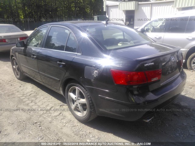 5NPEU46F59H473146 - 2009 HYUNDAI SONATA SE/LIMITED BLACK photo 3