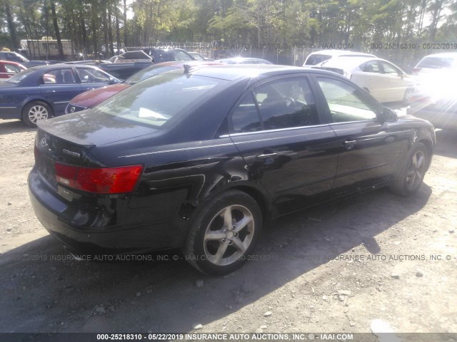 5NPEU46F59H473146 - 2009 HYUNDAI SONATA SE/LIMITED BLACK photo 4