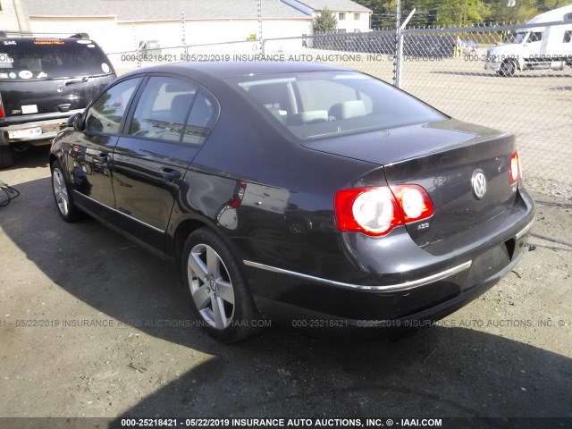 WVWAK73CX6P054273 - 2006 VOLKSWAGEN PASSAT BLACK photo 3