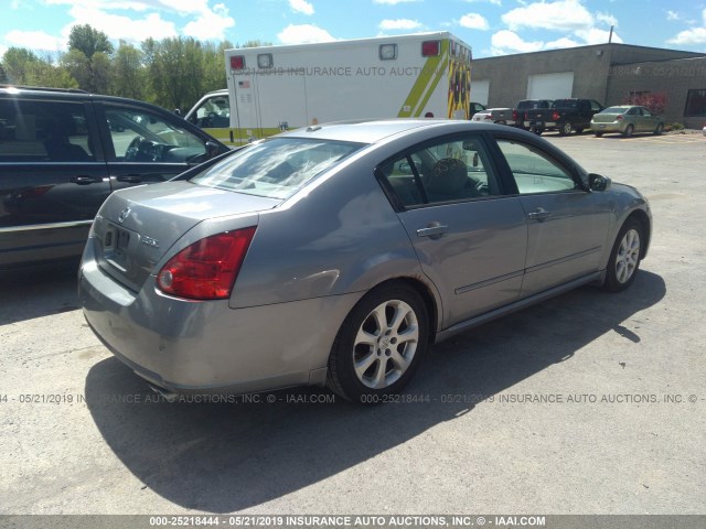 1N4BA41E08C803804 - 2008 NISSAN MAXIMA SE/SL GRAY photo 4