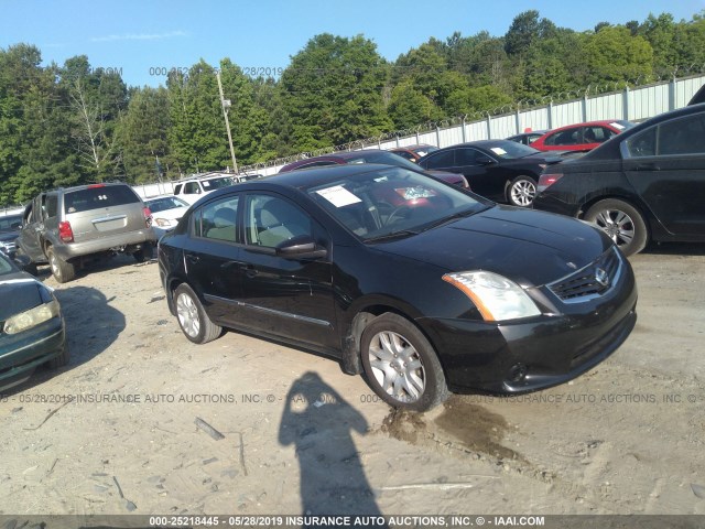 3N1AB6AP6CL632346 - 2012 NISSAN SENTRA 2.0/2.0S/SR/2.0SL BLACK photo 1