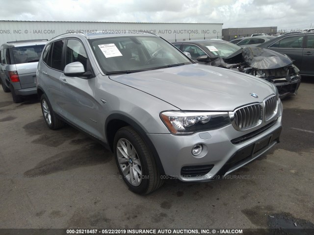 5UXWX9C57G0D70911 - 2016 BMW X3 XDRIVE28I SILVER photo 1