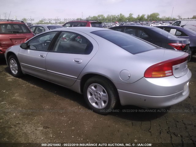 2B3HD46R32H285166 - 2002 DODGE INTREPID SE SILVER photo 3