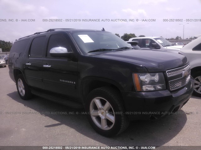 1GNFK16398J217376 - 2008 CHEVROLET SUBURBAN K1500 LS BLACK photo 1