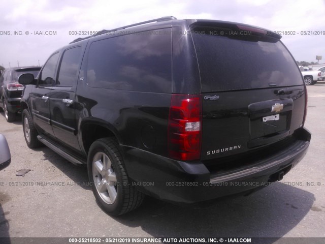 1GNFK16398J217376 - 2008 CHEVROLET SUBURBAN K1500 LS BLACK photo 3