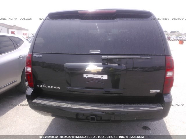 1GNFK16398J217376 - 2008 CHEVROLET SUBURBAN K1500 LS BLACK photo 6