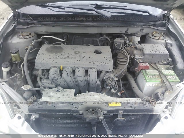 2T1KR32E54C252055 - 2004 TOYOTA COROLLA MATRIX XR 银色 照片 10