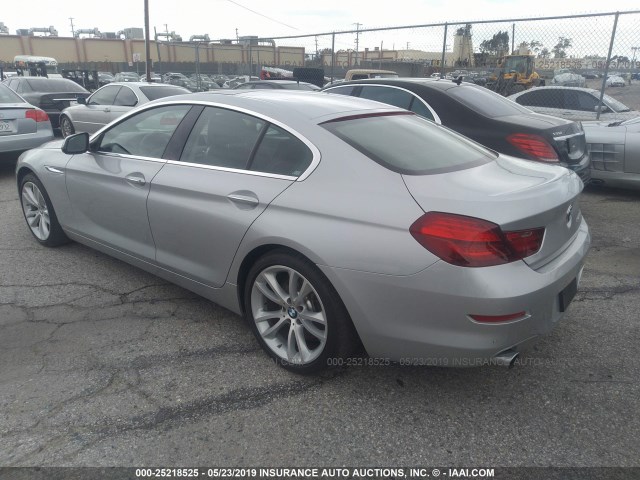 WBA6D0C58GG432694 - 2016 BMW 640 I/GRAN COUPE SILVER photo 3