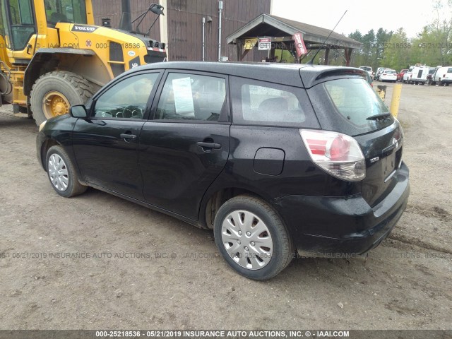 2T1KR32E65C353140 - 2005 TOYOTA COROLLA MATRIX XR BLACK photo 3