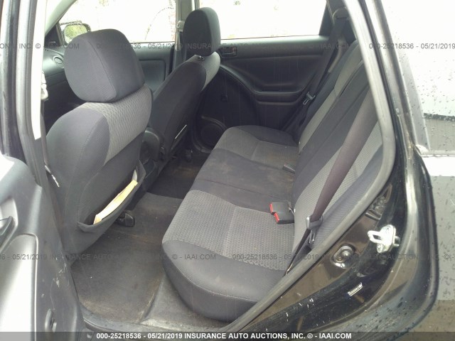 2T1KR32E65C353140 - 2005 TOYOTA COROLLA MATRIX XR BLACK photo 8