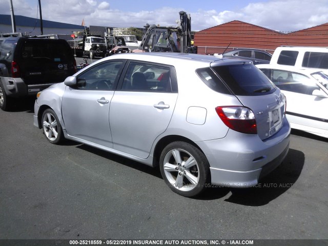 2T1KE40E19C028115 - 2009 TOYOTA COROLLA MATRIX S SILVER photo 3