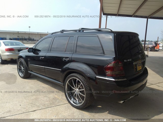 4JGBF71E38A403983 - 2008 MERCEDES-BENZ GL BLACK photo 3