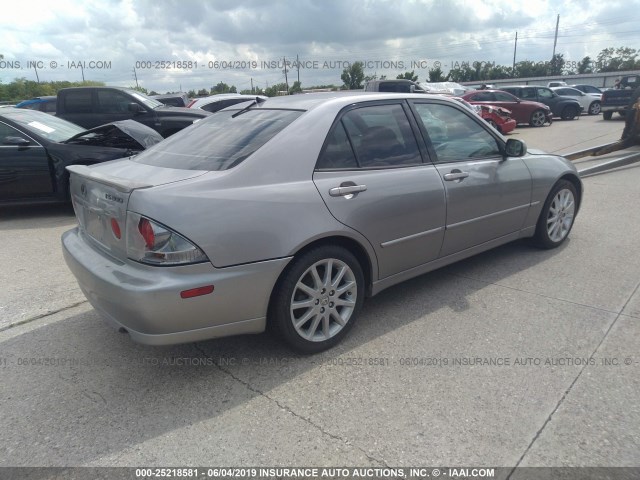 JTHBD192130080192 - 2003 LEXUS IS 300 GRAY photo 4