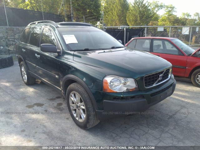 YV1CZ91H241040537 - 2004 VOLVO XC90 T6 GREEN photo 1