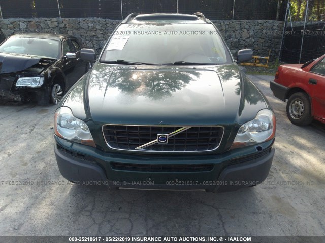 YV1CZ91H241040537 - 2004 VOLVO XC90 T6 GREEN photo 6